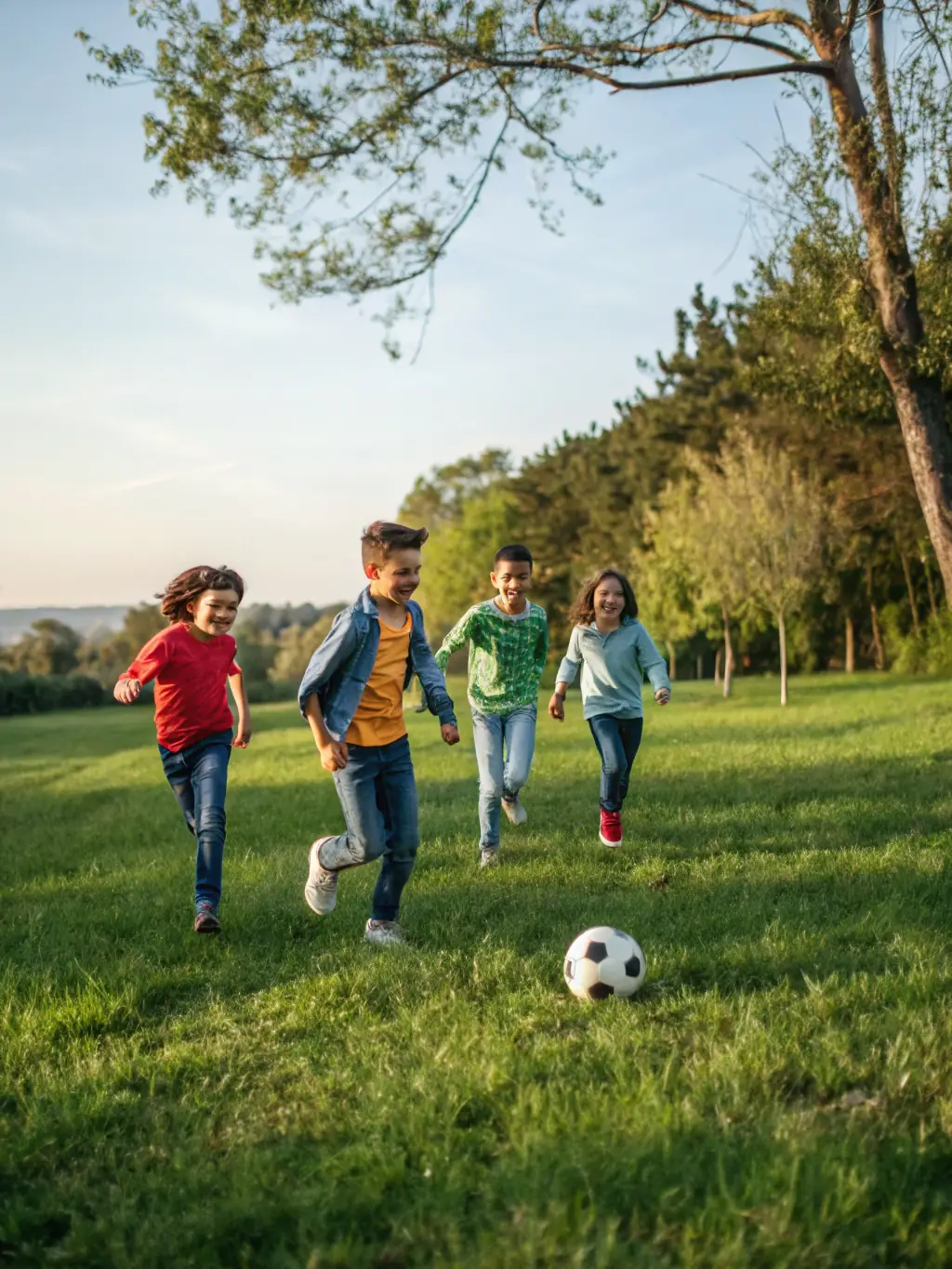 Image of students participating in a soccer match on the school field, highlighting the excitement and camaraderie of the ASS SPORTIVE LES CARDABELLES soccer program.